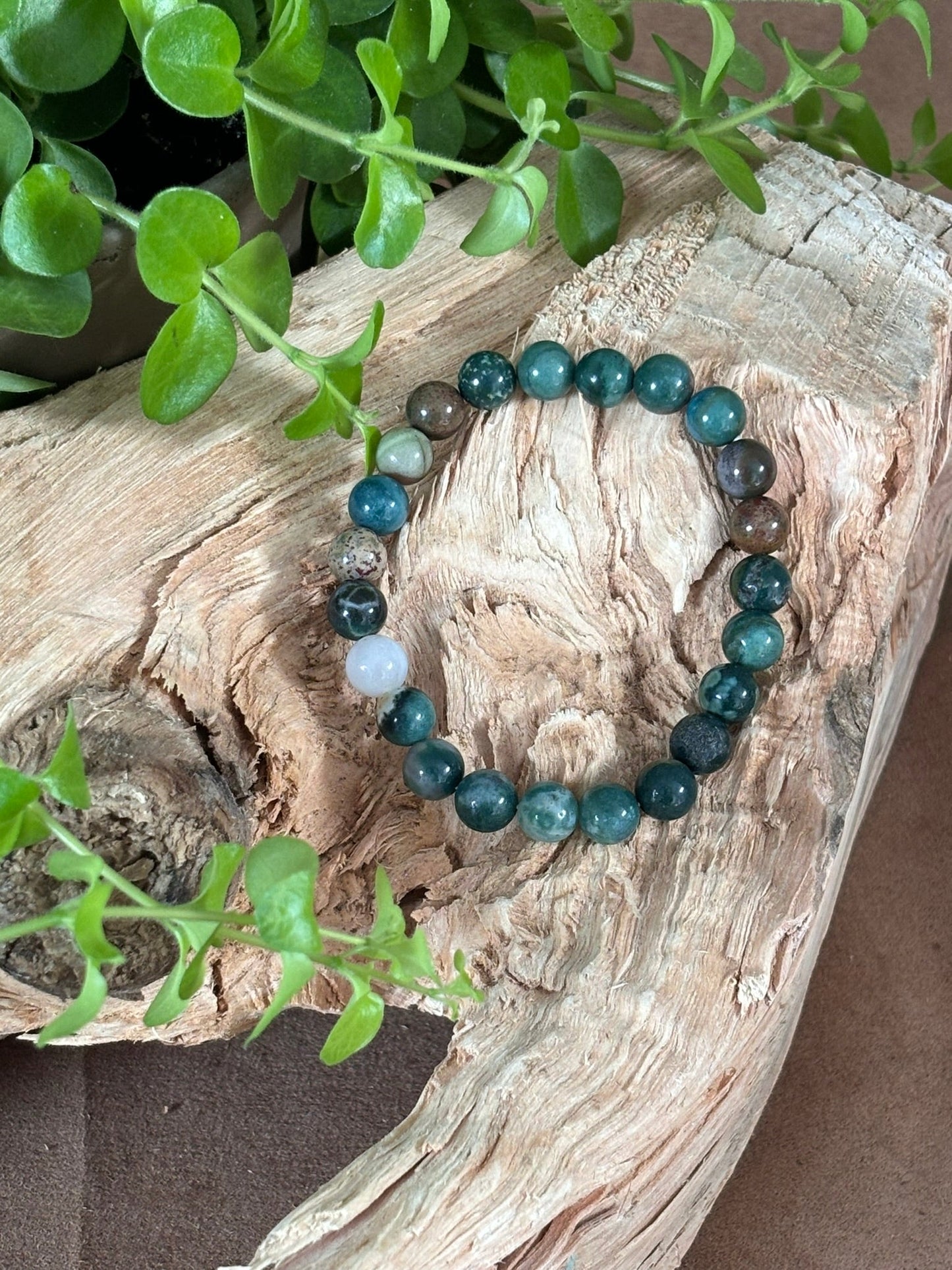 Oceaan jaspis armband 8mm