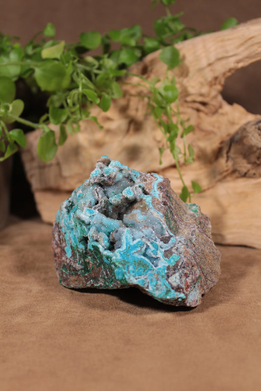 Hemimorfiet met Chrysocolla