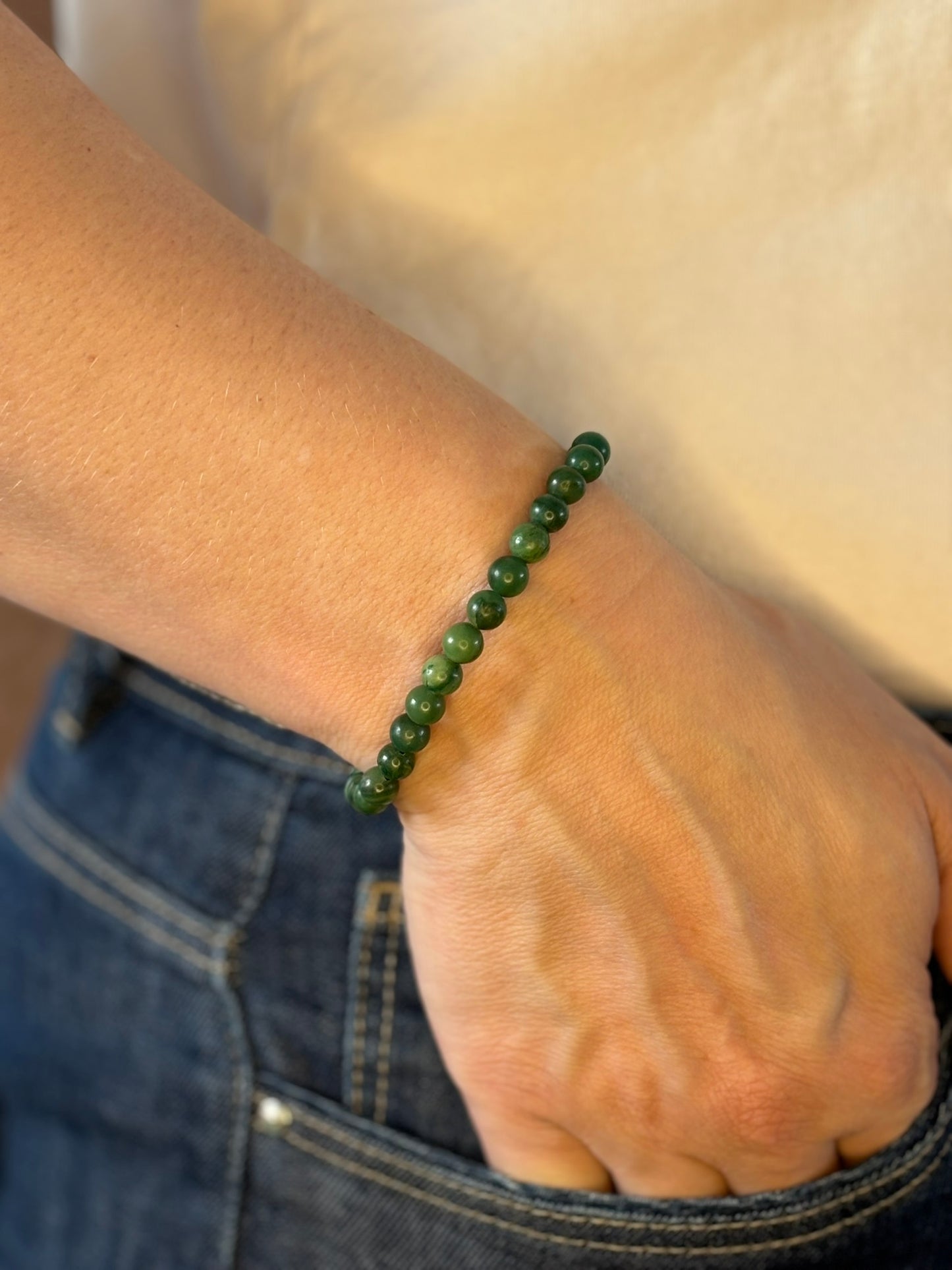 Afrikaans Jade armband, 6mm