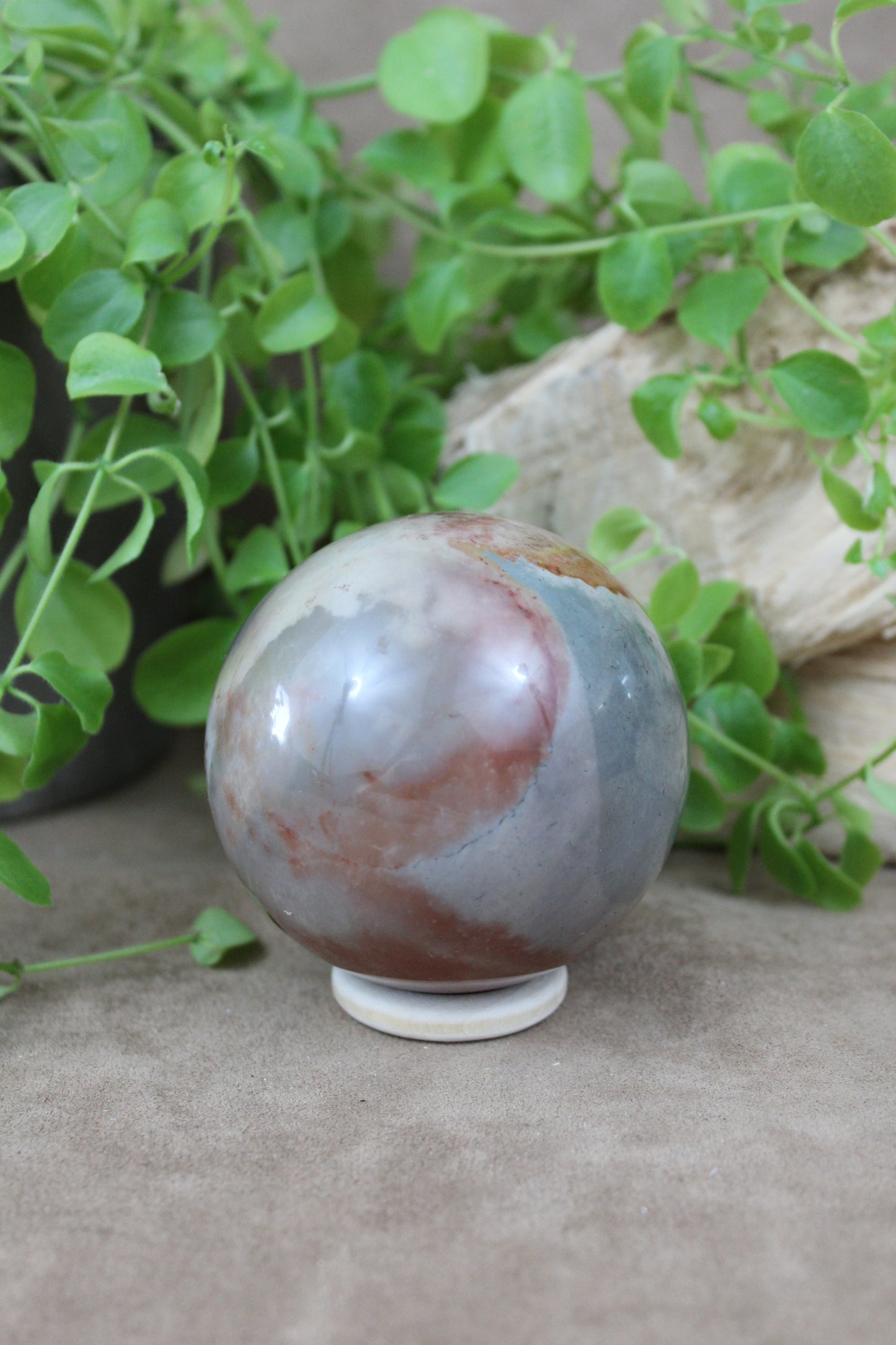 Polychroom jaspis bol 6 cm