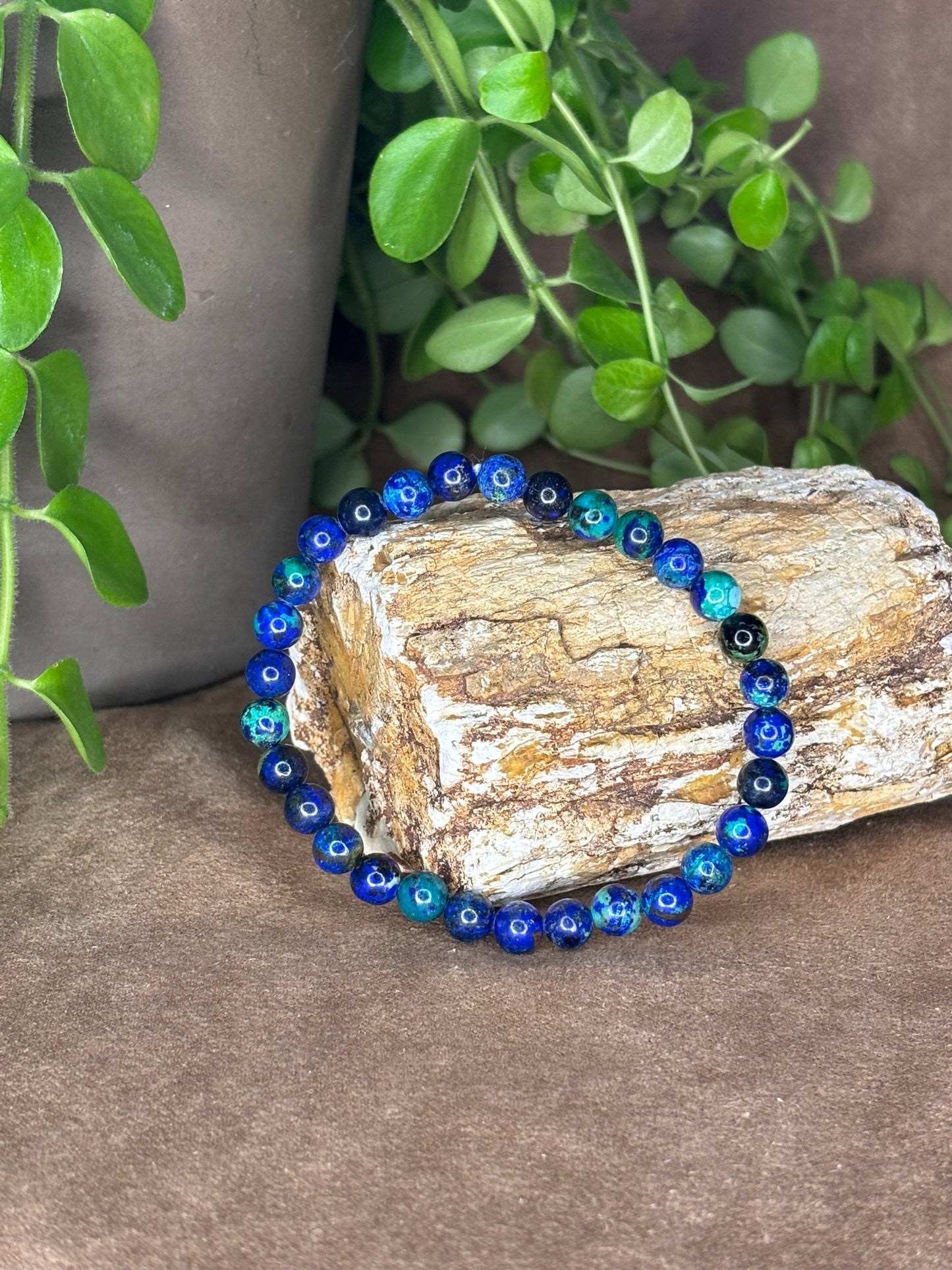 Azuriet en Malachiet armband