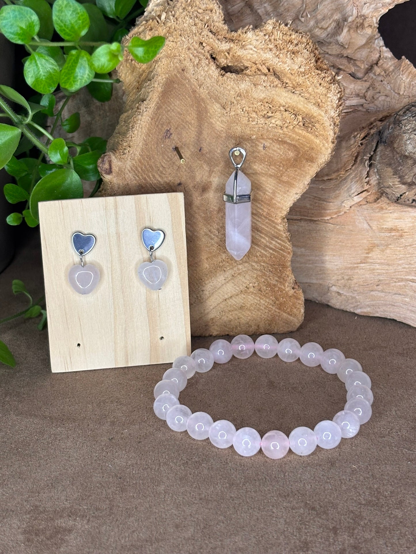 Sieraden set Rozenkwarts