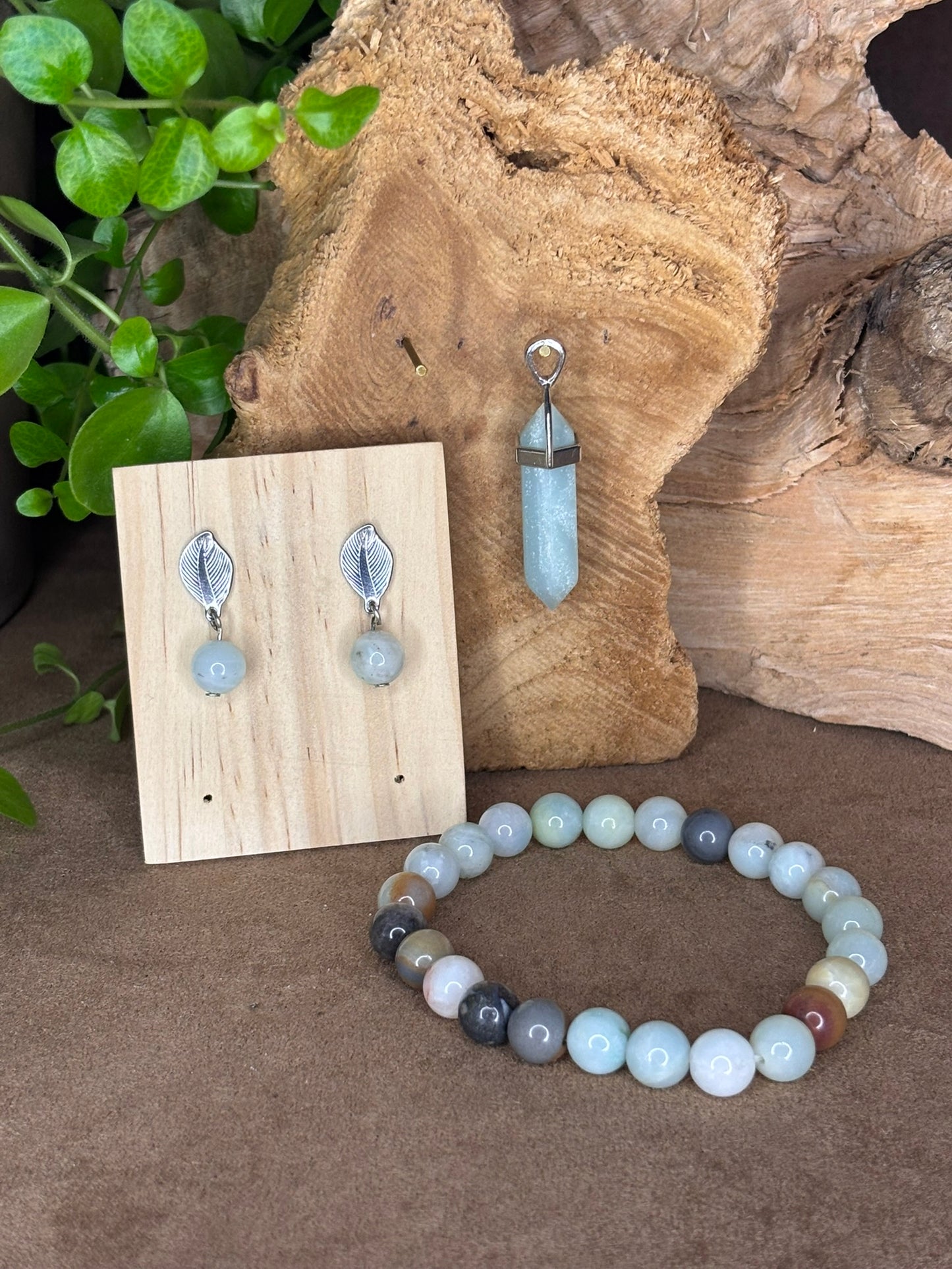 Sieraden set Amazoniet