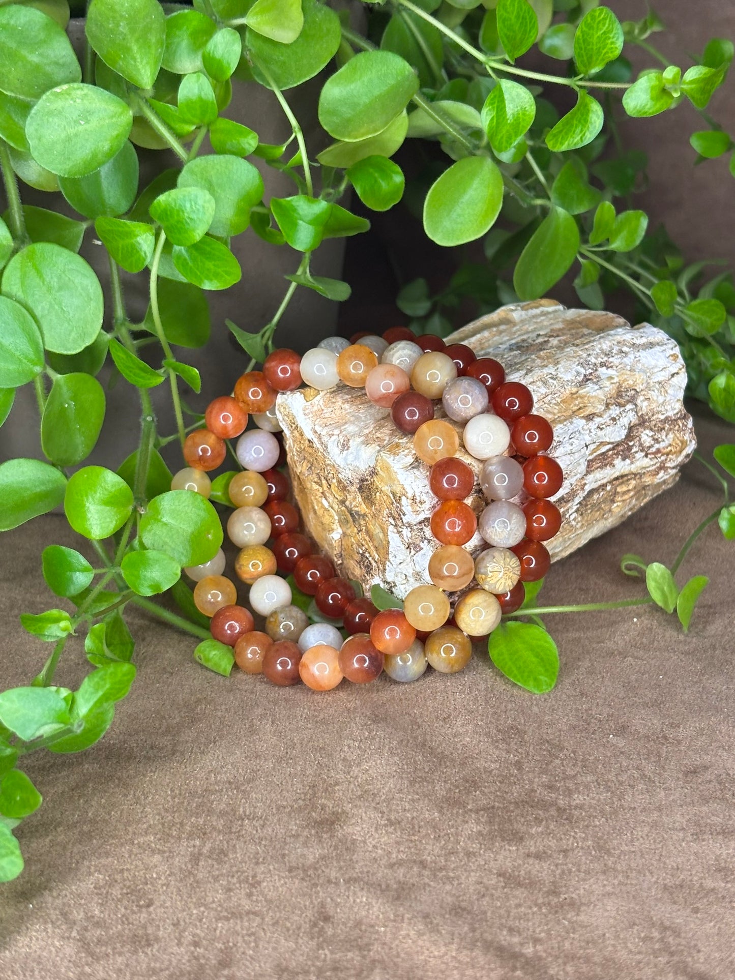 Armbanden set oranje/rood