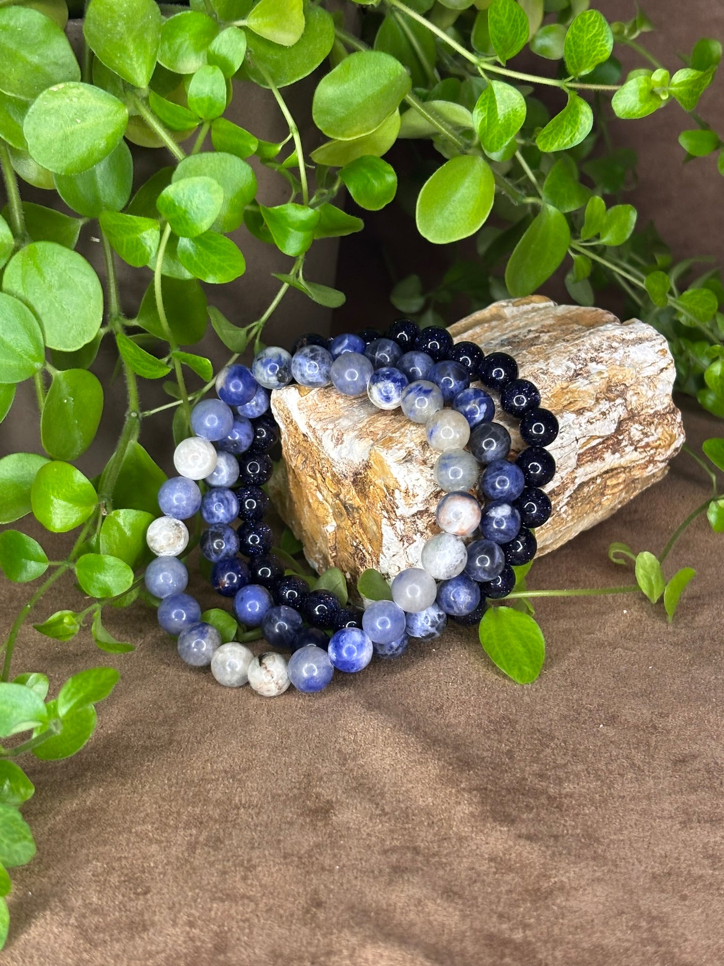 Armbanden set blauw