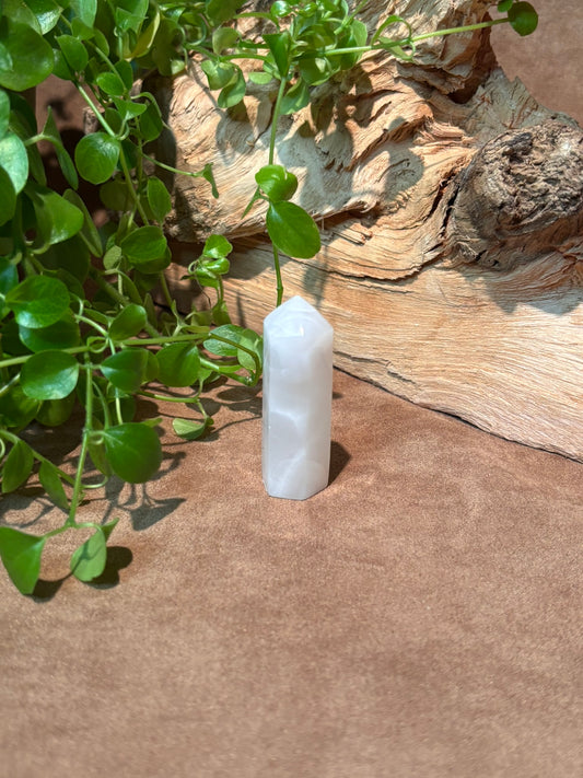 Mangano calciet punt – fluoresceert oranje onder UV