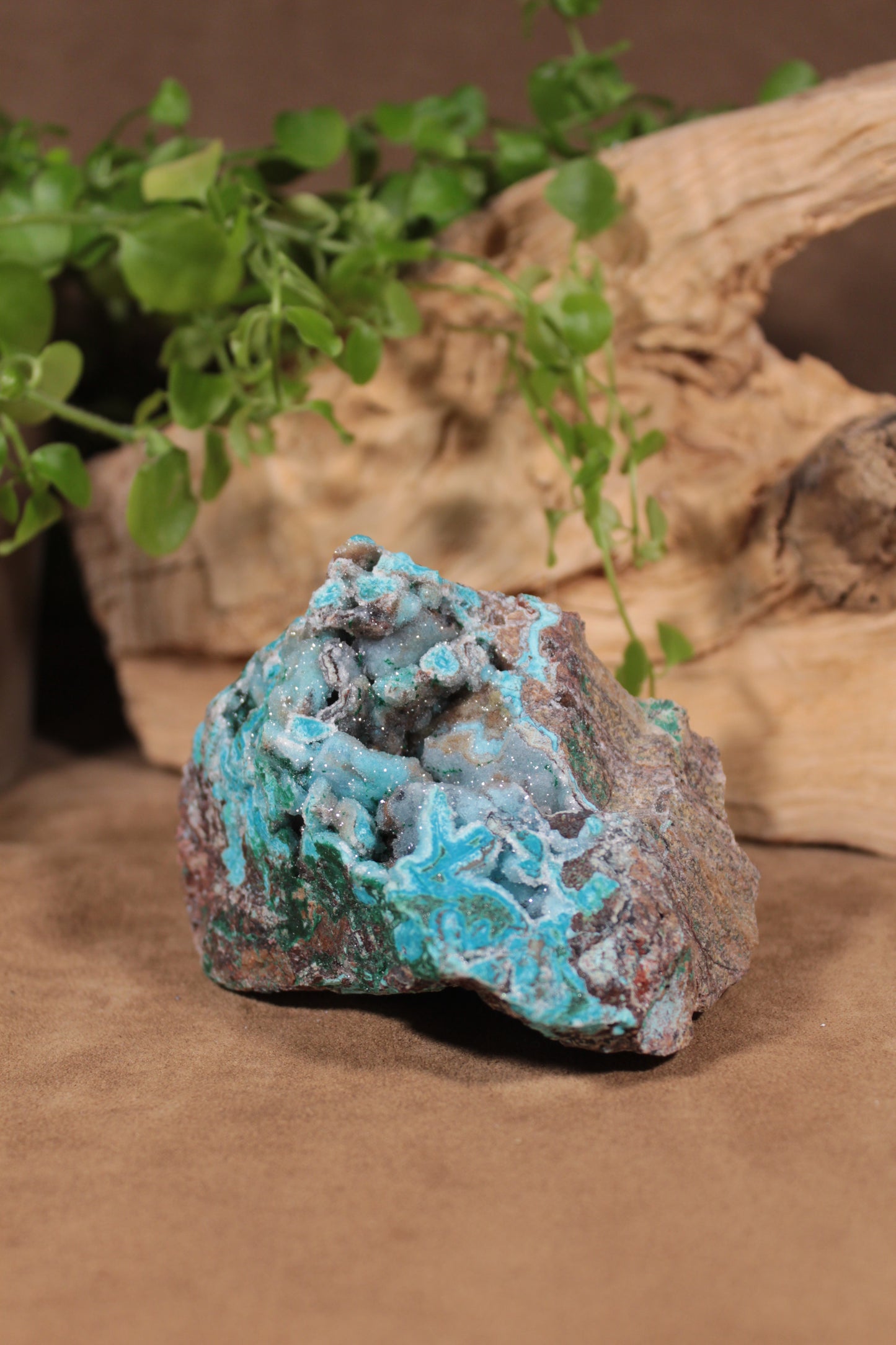 Hemimorfiet met Chrysocolla