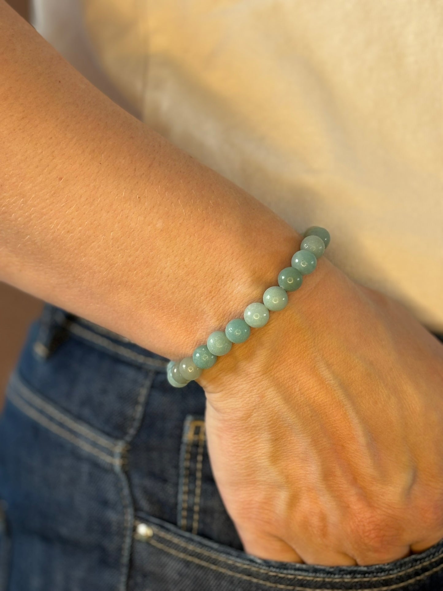 Amazoniet armband, 8mm