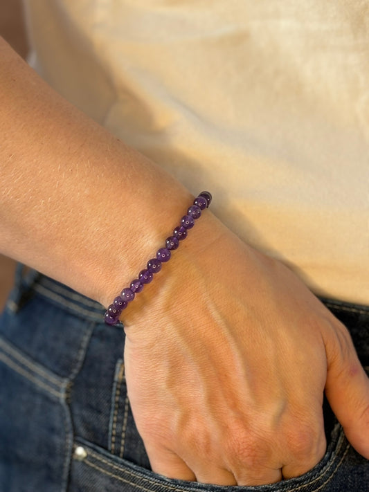 Amethist armband, 6mm