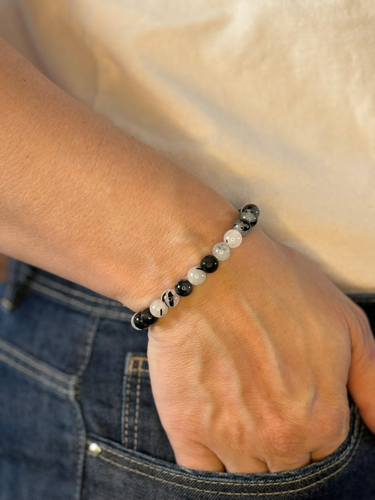 Toermalijn kwarts armband, 8mm