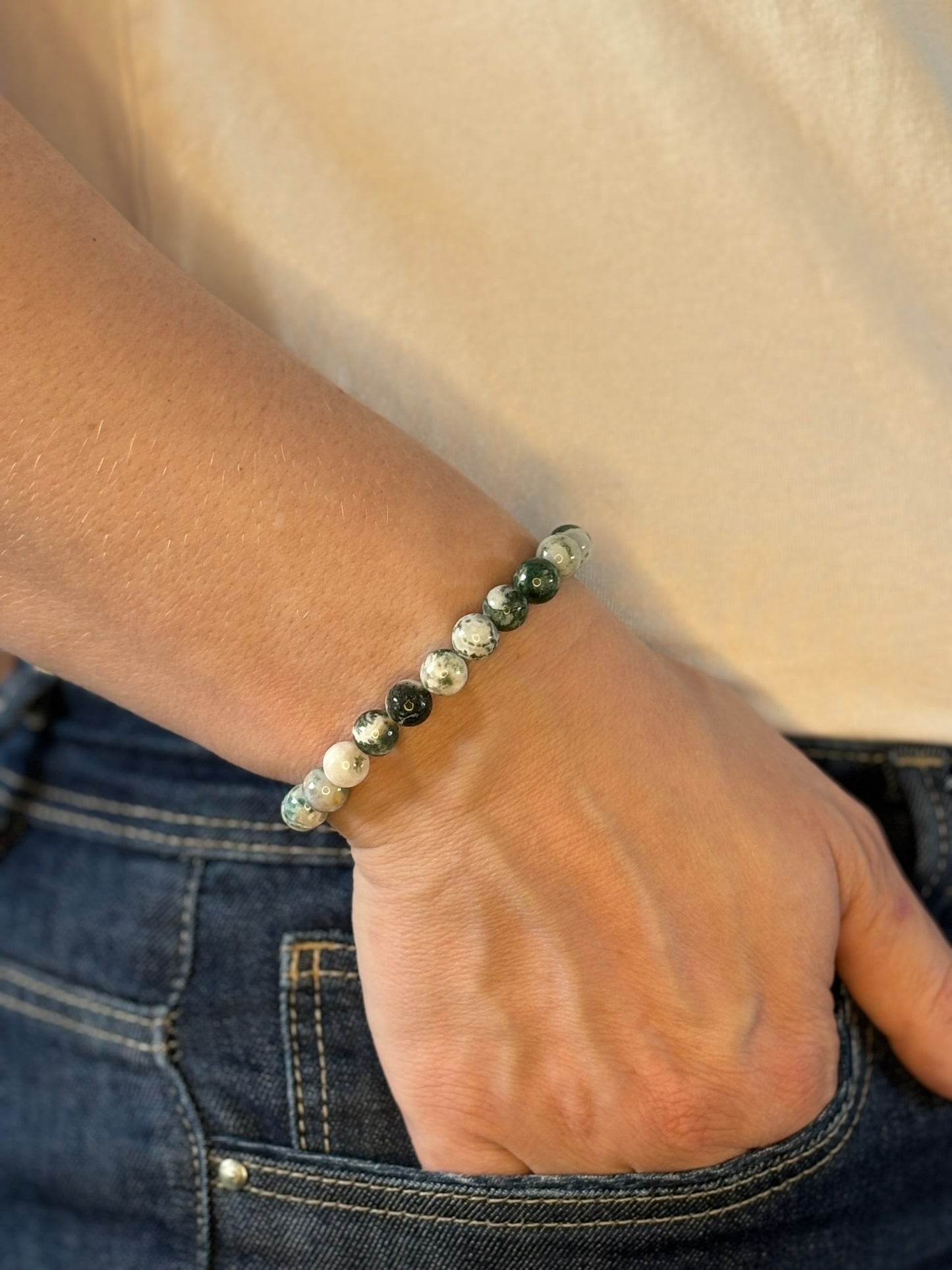 Boomagaat armband, 8mm