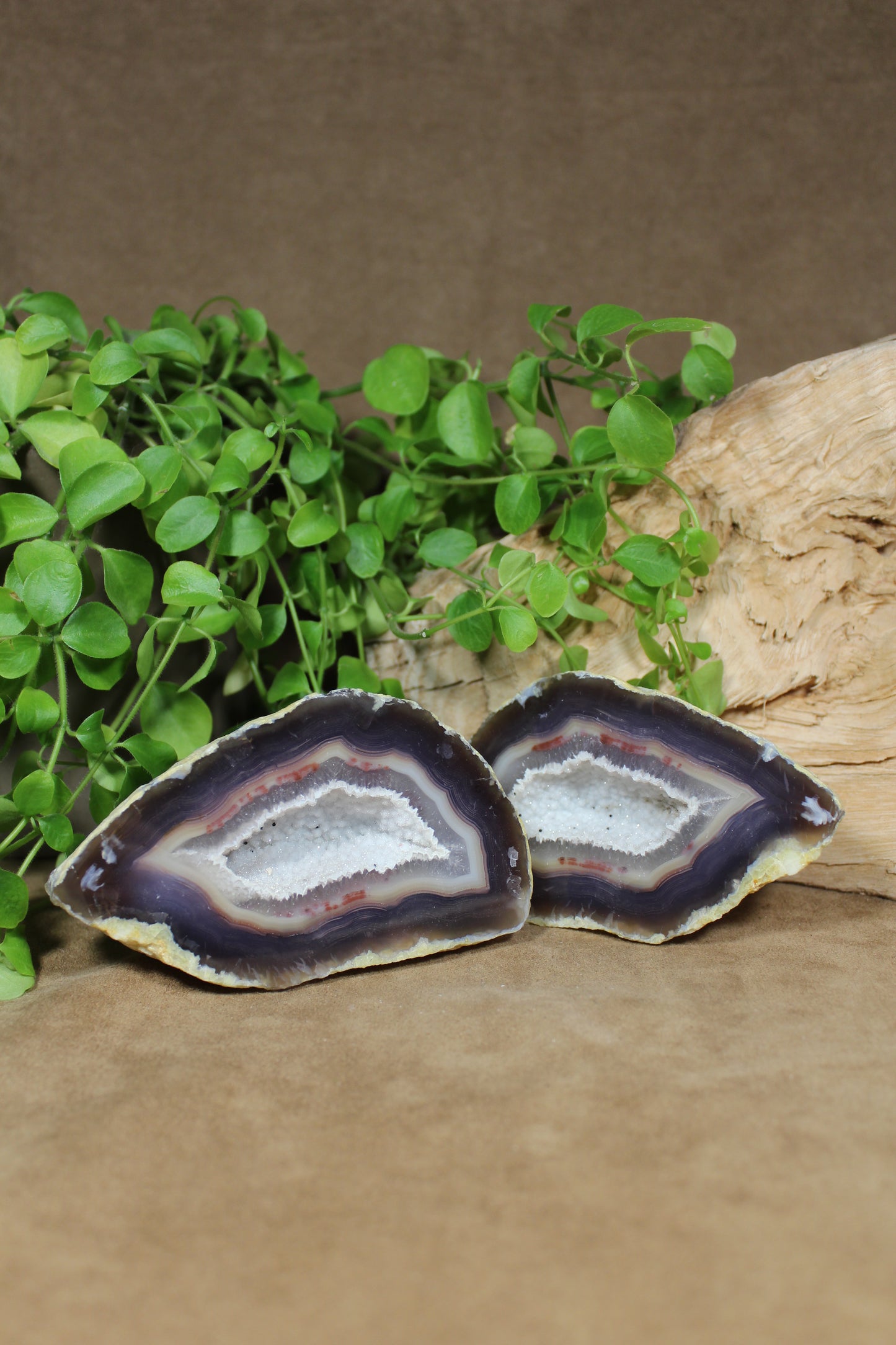 Agaat geode set