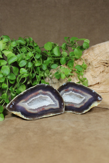 Agaat geode set