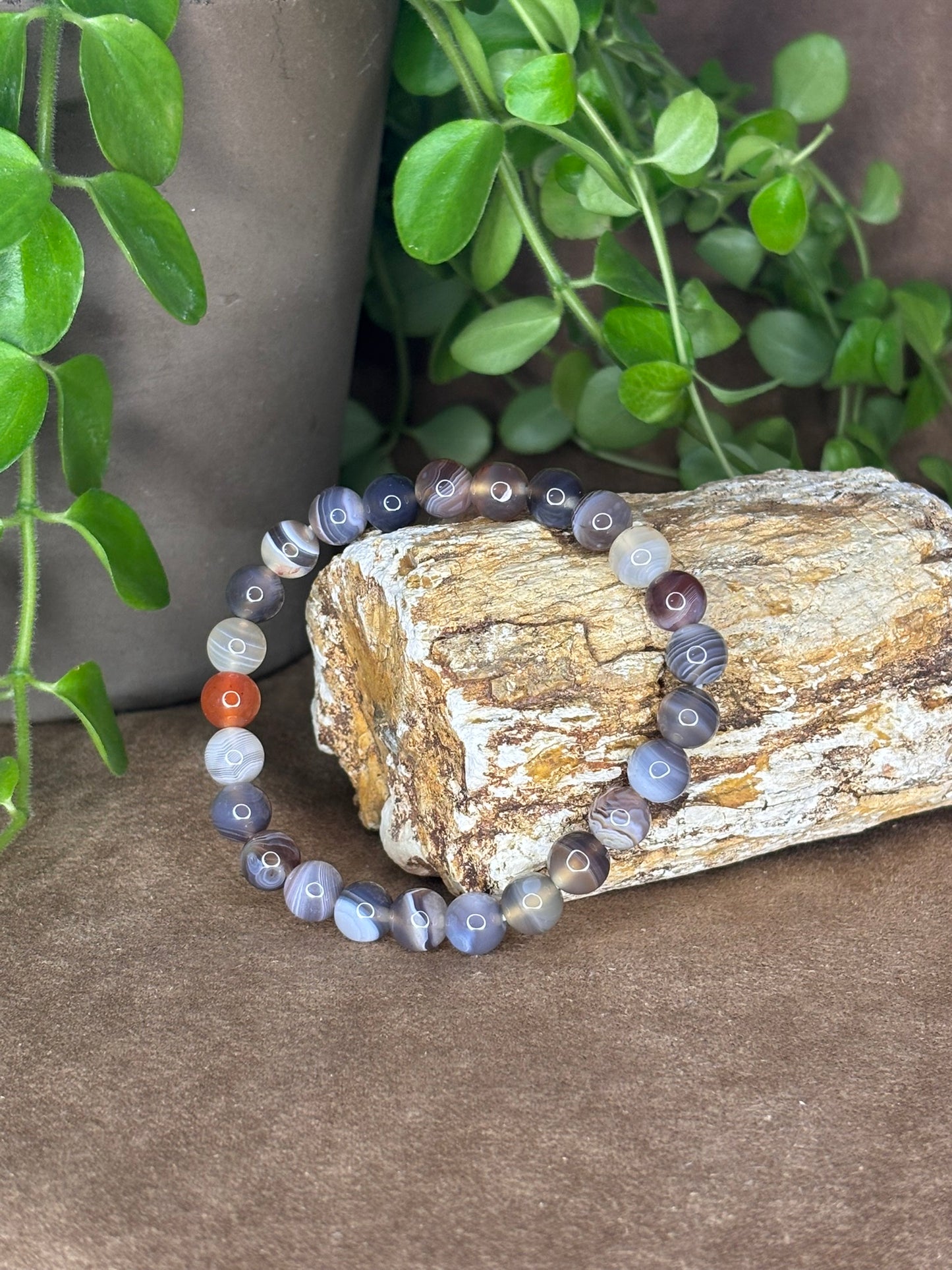 Botswana Agaat armband 8mm