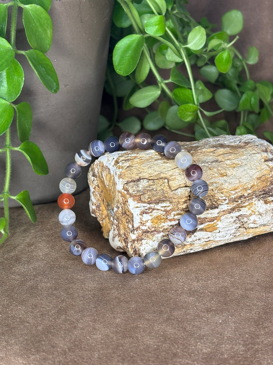 Botswana Agaat armband 8mm