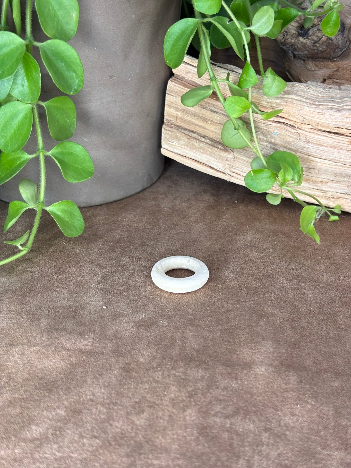 Houten ring houder
