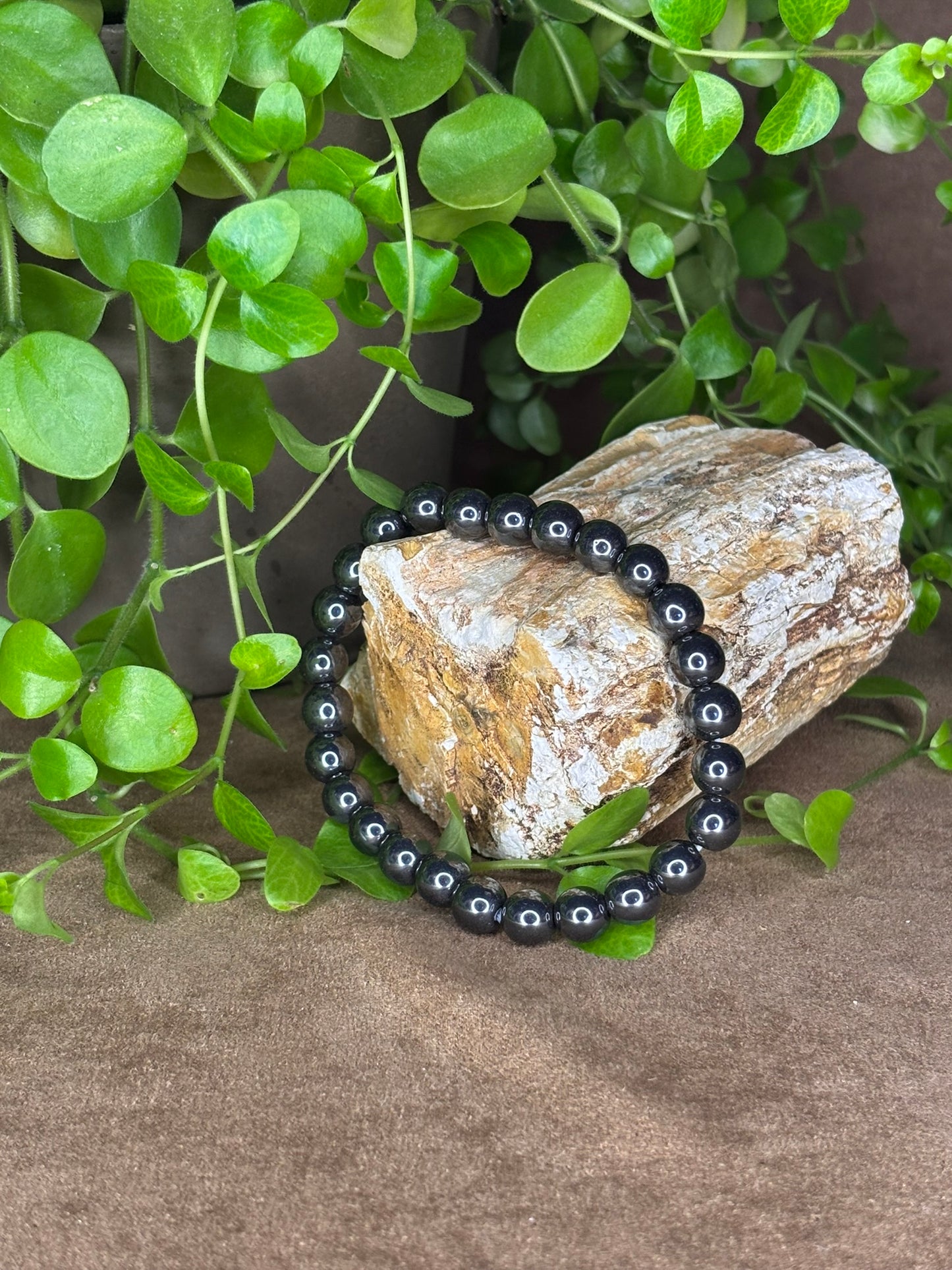 Hematiet armband, 8mm