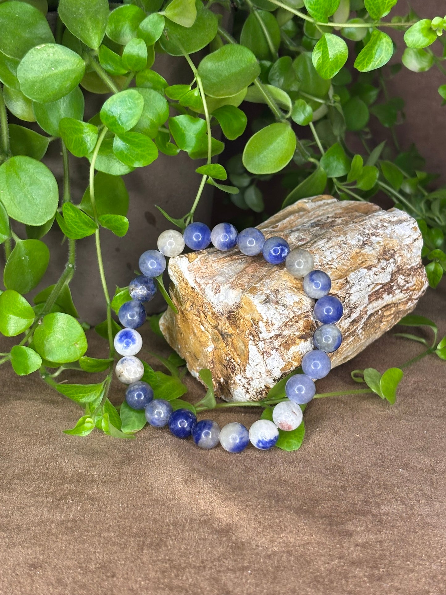 Sodaliet mix armband 8mm